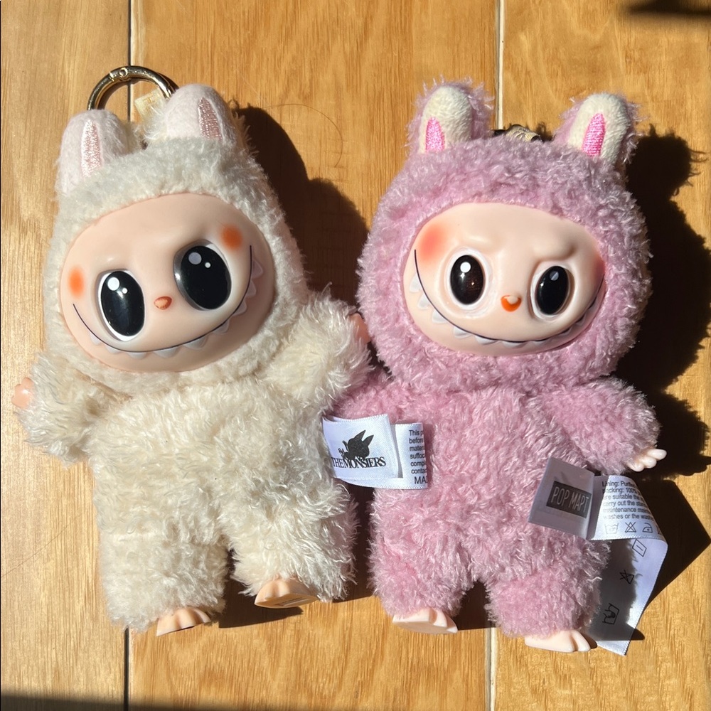 Adorable LaBuBu Pair - Cream and Pink